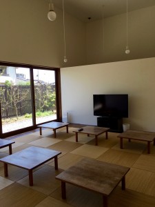 テレビのある休憩所